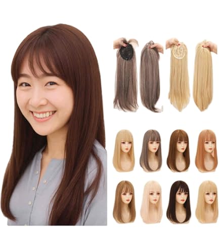 Amazon.co.jp: Wig Terrace 人工毛 ヘアピース 部分ウイッグ ロング